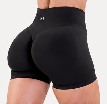 4.5” Compression Shorts Carbon Black Back view